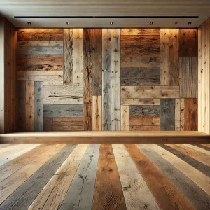 دکوراسیون با چوب بازیافت